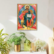 Jesus Wooden Gold Plated Religious Orthodox Sacred Icon - Inspirational Icon Decor - 85047 - Freeyouthzbandz