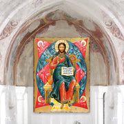 Jesus Wooden Gold Plated Religious Orthodox Sacred Icon - Inspirational Icon Decor - 85047 - Freeyouthzbandz