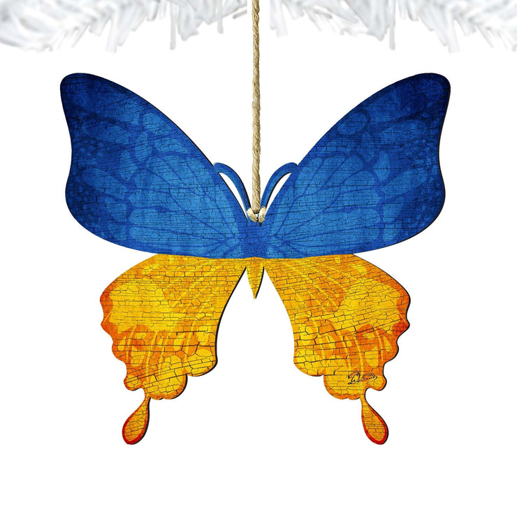 Ukraine Butterfly Wooden Ornaments - International Decor - 8187128 - Freeyouthzbandz