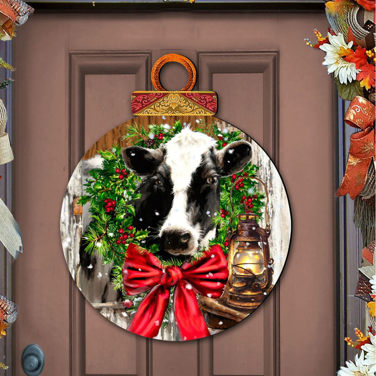 Christmas on the Farm Door Decor by D. Gelsinger - Christmas Decor - 8021128H - DG - Freeyouthzbandz