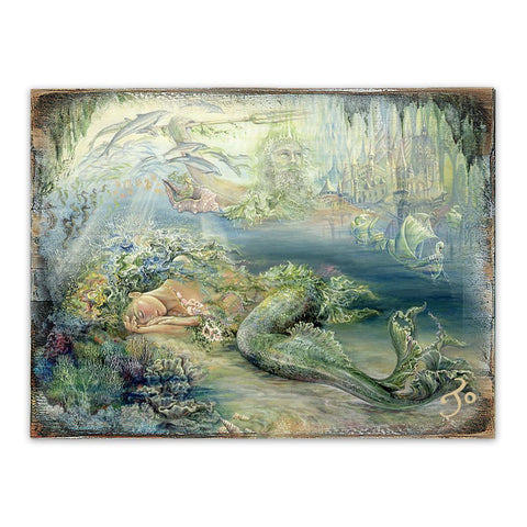 Dreams of Atlantis Fantasy Wooden Wall Art by Josephine Wall - Fantasy Décor - 852114 - JW - Freeyouthzbandz