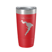 Lake Waco Map Tumbler Travel Mug Insulated Laser Engraved Coffee Cup Texas 20 oz - Freeyouthzbandz