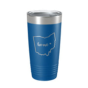 Ohio Tumbler Home State Travel Mug Insulated Laser Engraved Map Coffee Cup 20 oz - Freeyouthzbandz