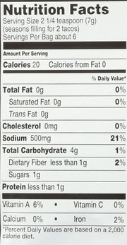 OG2 SEASONING TACO ( 12 X 1.4 OZ ) - Freeyouthzbandz