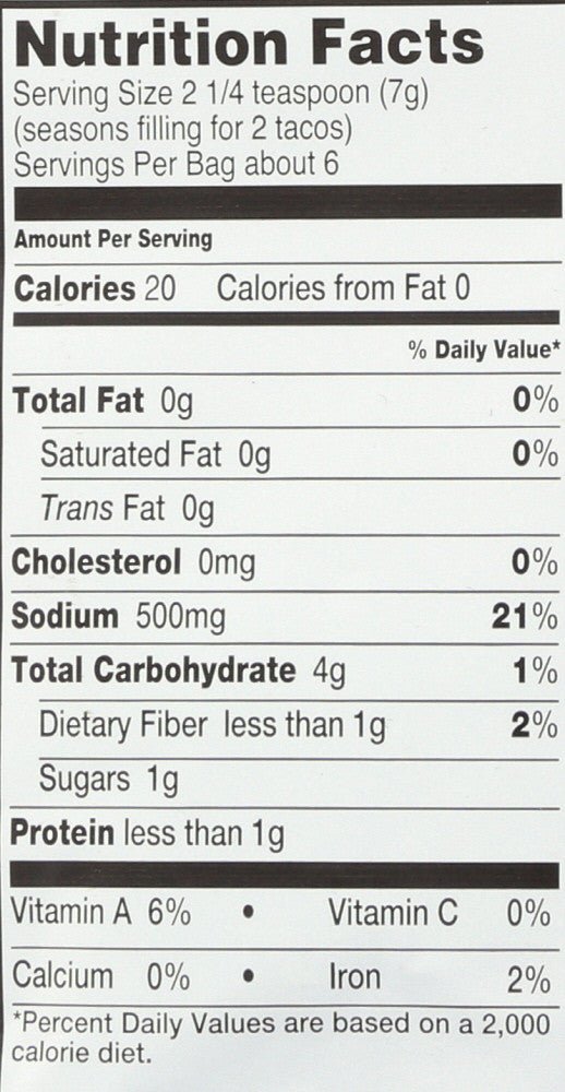 OG2 SEASONING TACO ( 12 X 1.4 OZ ) - Freeyouthzbandz