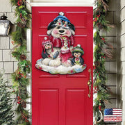 Christmas Dog Penguin Door Decor by Jamie Mills - Price - Pets Dog and Cats Decor - 8457503H - Freeyouthzbandz