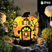Solar Pumpkin House Outdoor Halloween Decor - Freeyouthzbandz