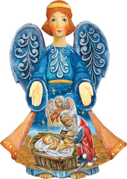 Adoration Angel Handcrafted Christmas Figurine by G. Debrekht - Nativity Holiday Decor - 552727 - Freeyouthzbandz