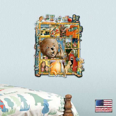 Opposites Whimsical Wall Art by Laura Seeley - Love Family Kids Decor - 8513010 - LS - Freeyouthzbandz