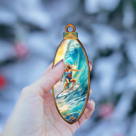 Nautical Christmas Decor - Surfer Girl&