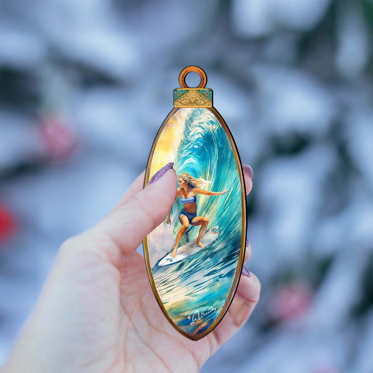 Nautical Christmas Decor - Surfer Girl&
