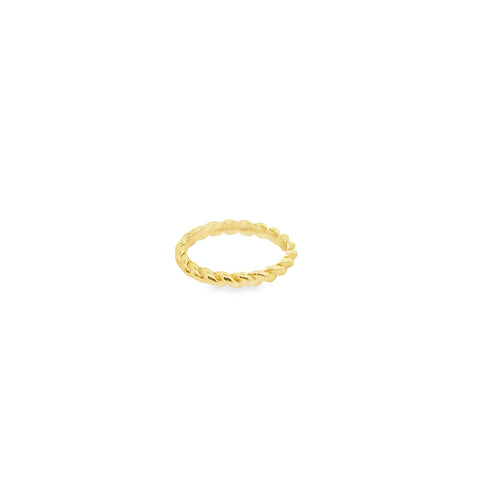 Thin Flat Rope Chain Ring (D118) - Freeyouthzbandz