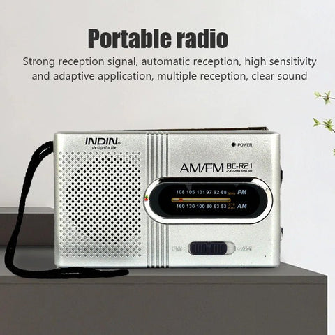 BC - R21 Mini AM/FM Portable Radio - Freeyouthzbandz