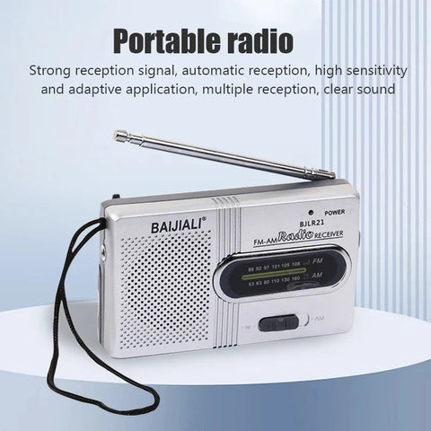 BC - R21 Mini AM/FM Portable Radio - Freeyouthzbandz