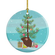 Baby Mouse Merry Christmas Ceramic Ornament - Freeyouthzbandz