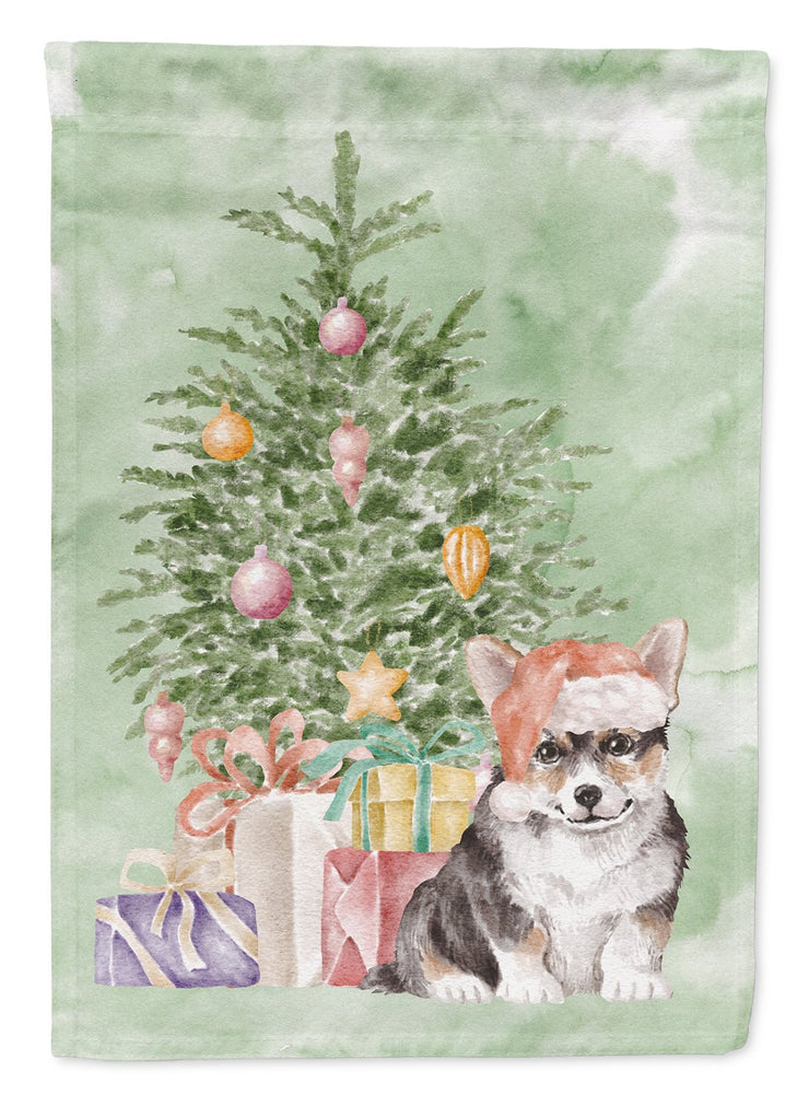 Corgi Puppy Christmas Presents and Tree Garden Flag - Freeyouthzbandz