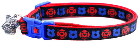 Fire and Police Badges Cat Collar - Freeyouthzbandz