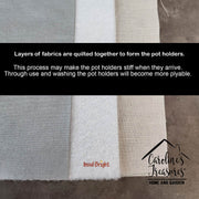 Bearded Collie Fall Pair of Pot Holders - Freeyouthzbandz