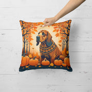 Bloodhound Fall Throw Pillow - Freeyouthzbandz