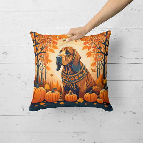 Bloodhound Fall Throw Pillow - Freeyouthzbandz