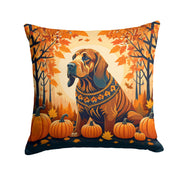 Bloodhound Fall Throw Pillow - Freeyouthzbandz