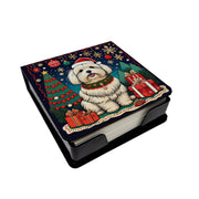 Coton De Tulear Christmas PU Leather Note Paper Holder - Freeyouthzbandz