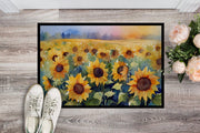 Sunflowers in Watercolor Doormat - Freeyouthzbandz
