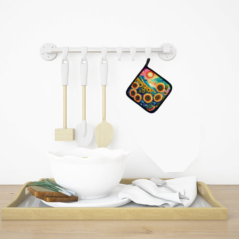 Colorful Sunflowers Pair of Pot Holders - Freeyouthzbandz