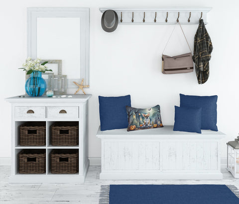 Chihuahua Spooky Halloween Throw Pillow - Freeyouthzbandz