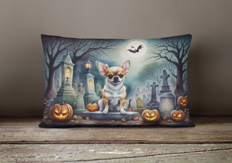 Chihuahua Spooky Halloween Throw Pillow - Freeyouthzbandz