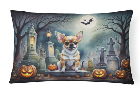 Chihuahua Spooky Halloween Throw Pillow - Freeyouthzbandz