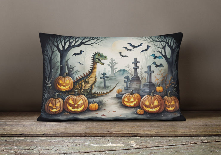 Dinosaurs Spooky Halloween Throw Pillow - Freeyouthzbandz