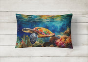 Loggerhead Sea Turtle Throw Pillow - Freeyouthzbandz