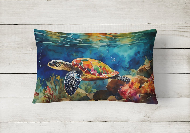 Loggerhead Sea Turtle Throw Pillow - Freeyouthzbandz