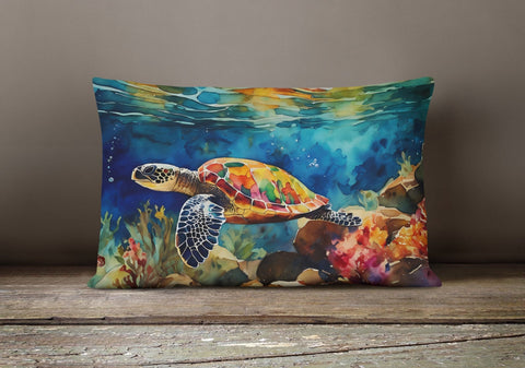 Loggerhead Sea Turtle Throw Pillow - Freeyouthzbandz