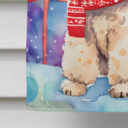 Poodle Christmas House Flag - Freeyouthzbandz