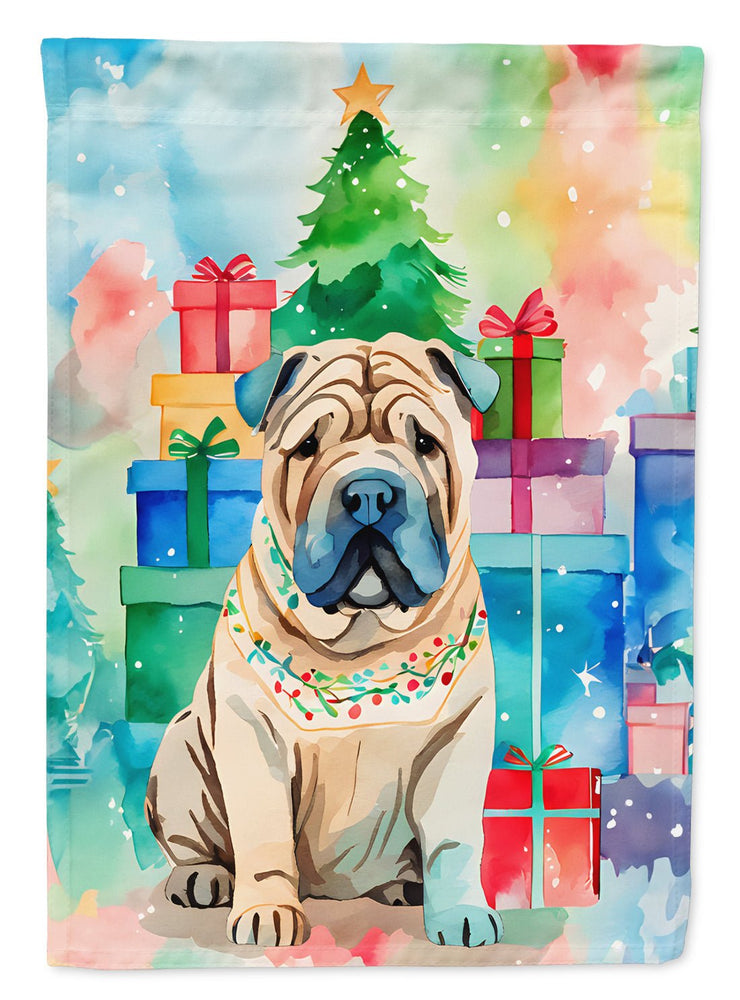Shar Pei Christmas Garden Flag - Freeyouthzbandz