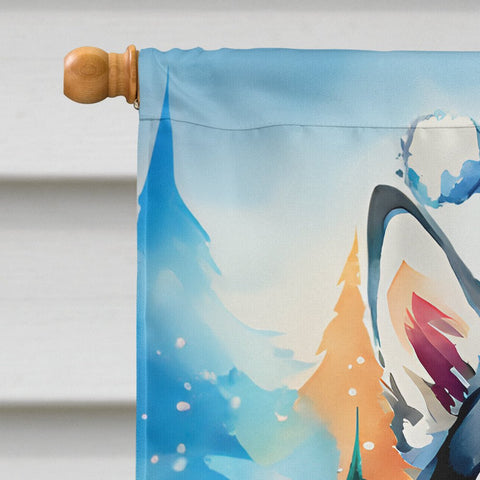 Siberian Husky Christmas House Flag - Freeyouthzbandz