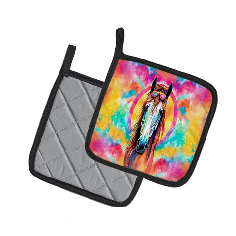 Hippie Animal Horse Pair of Pot Holders - Freeyouthzbandz