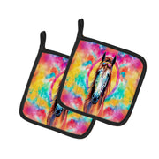 Hippie Animal Horse Pair of Pot Holders - Freeyouthzbandz
