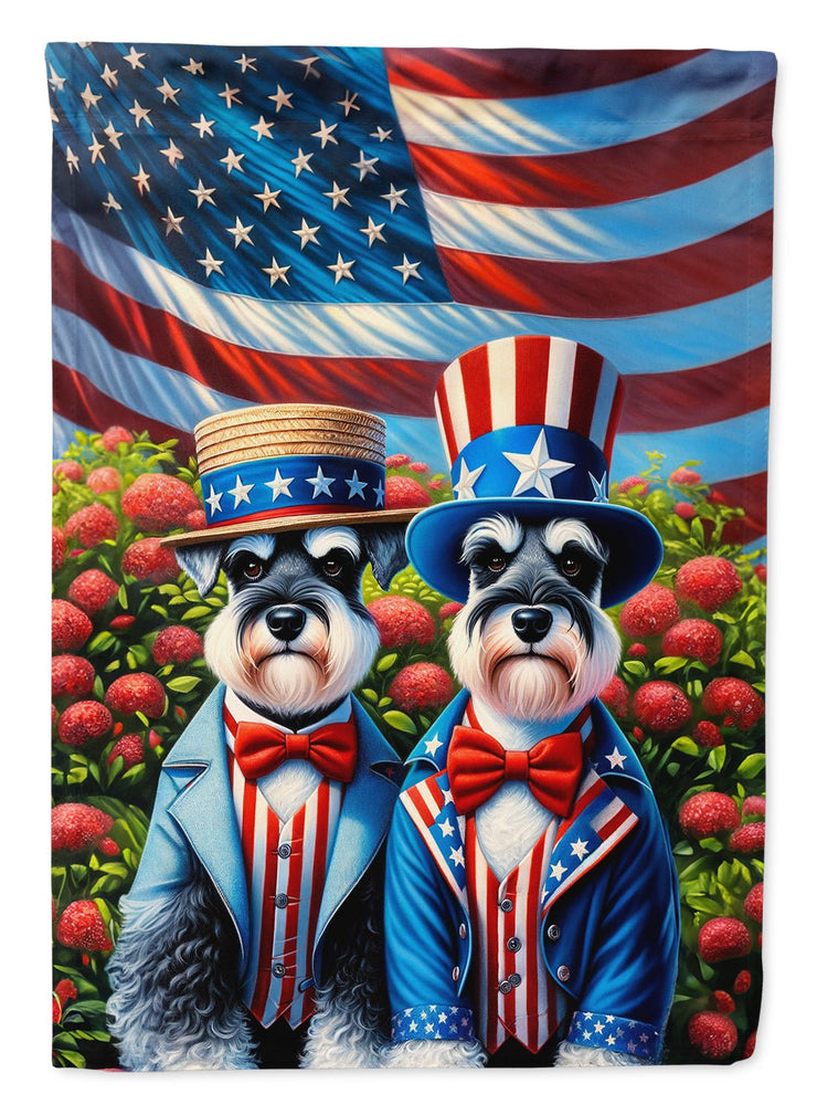 All American Schnauzer House Flag - Freeyouthzbandz