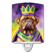 Dogue de Bordeaux King of Mardi Gras Ceramic Night Light - Freeyouthzbandz