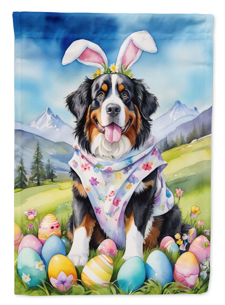 Bernese Mountain Dog Easter Egg Hunt House Flag - Freeyouthzbandz
