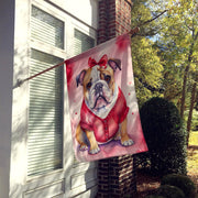English Bulldog My Valentine House Flag - Freeyouthzbandz