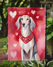 Saluki My Valentine Garden Flag - Freeyouthzbandz