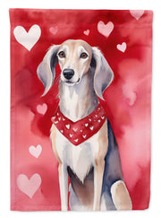 Saluki My Valentine Garden Flag - Freeyouthzbandz