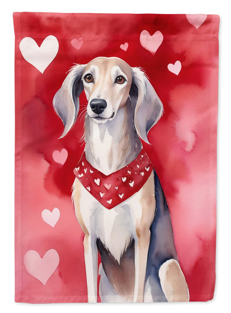 Saluki My Valentine Garden Flag - Freeyouthzbandz