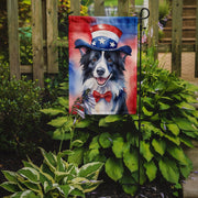 Border Collie Patriotic American Garden Flag - Freeyouthzbandz