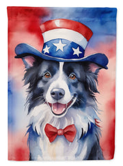 Border Collie Patriotic American Garden Flag - Freeyouthzbandz