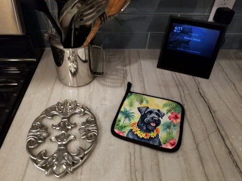 Giant Schnauzer Luau Pair of Pot Holders - Freeyouthzbandz